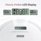 Smoke Detector Carbon Monoxide Detector Combo 10 Year Battery, 2 In 1 Fire & Co Alarm With Lcd Display,Smoke Alarm Co Detector W