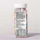 Cokoc Rainbow Love Sprinkles, Edible Hearts for Cake Decorating, 3.17oz