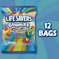 LIFE SAVERS Gummies Collisions 2 Flavors in 1 Soft Chewy Fruit Gummy Candy  4.6 Oz  Bulk Candy Pack of 12