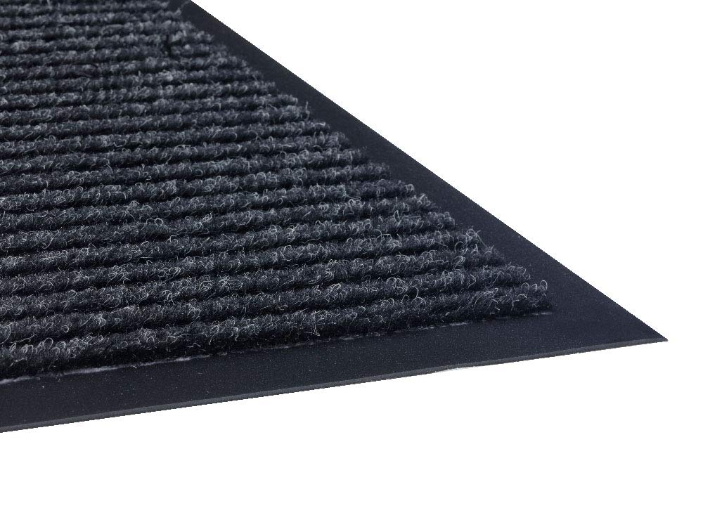 Guardian Golden Series Dual-Rib Indoor Wiper Floor Mat, Vinyl/Polypropylene, 3'X10', Charcoal (64031030)