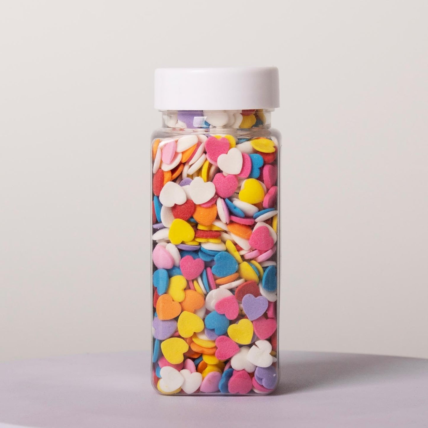 Cokoc Rainbow Love Sprinkles, Edible Hearts for Cake Decorating, 3.17oz