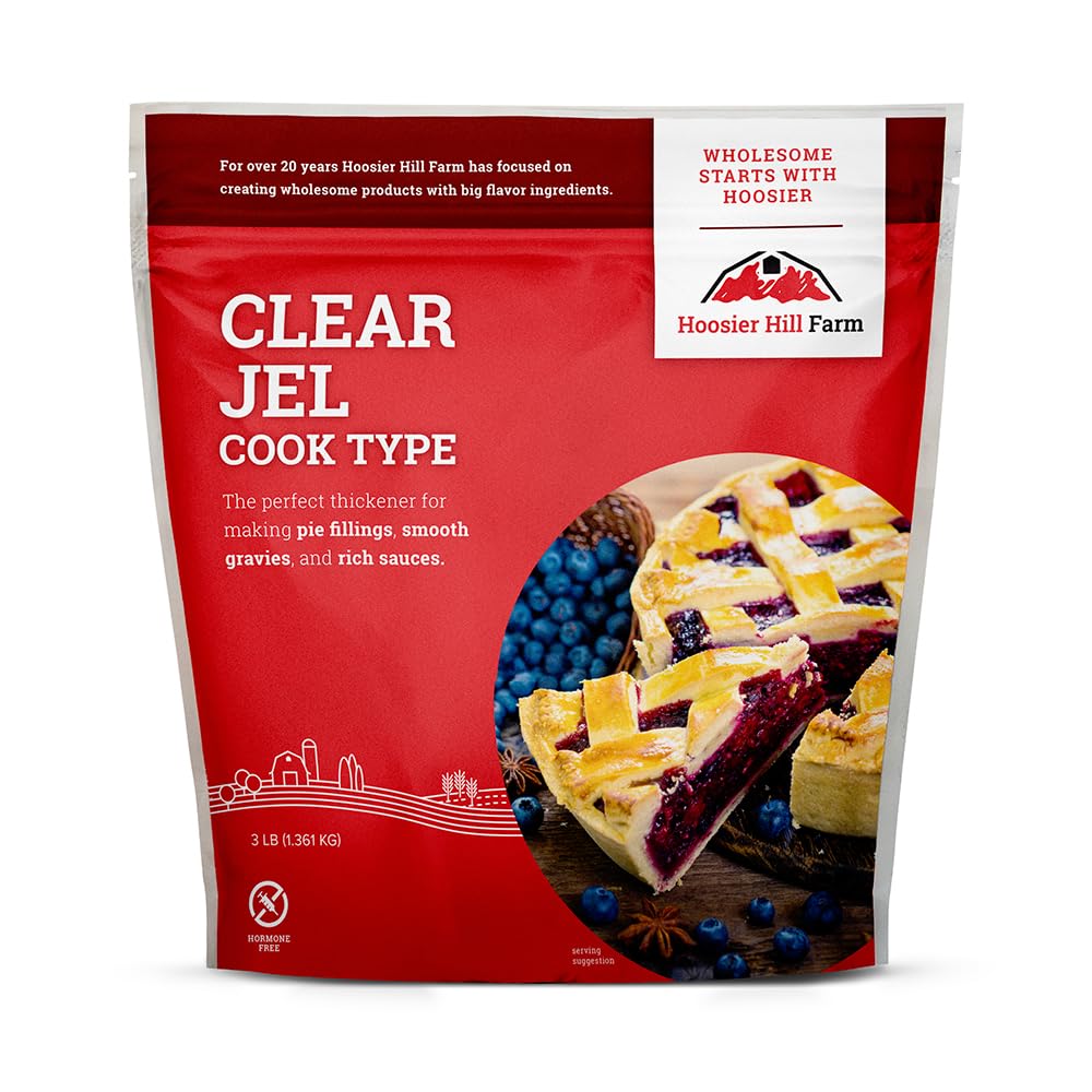 Hoosier Hill Farm Clear Jel Thickener (Cook-Type), 3LB (Pack of 1)
