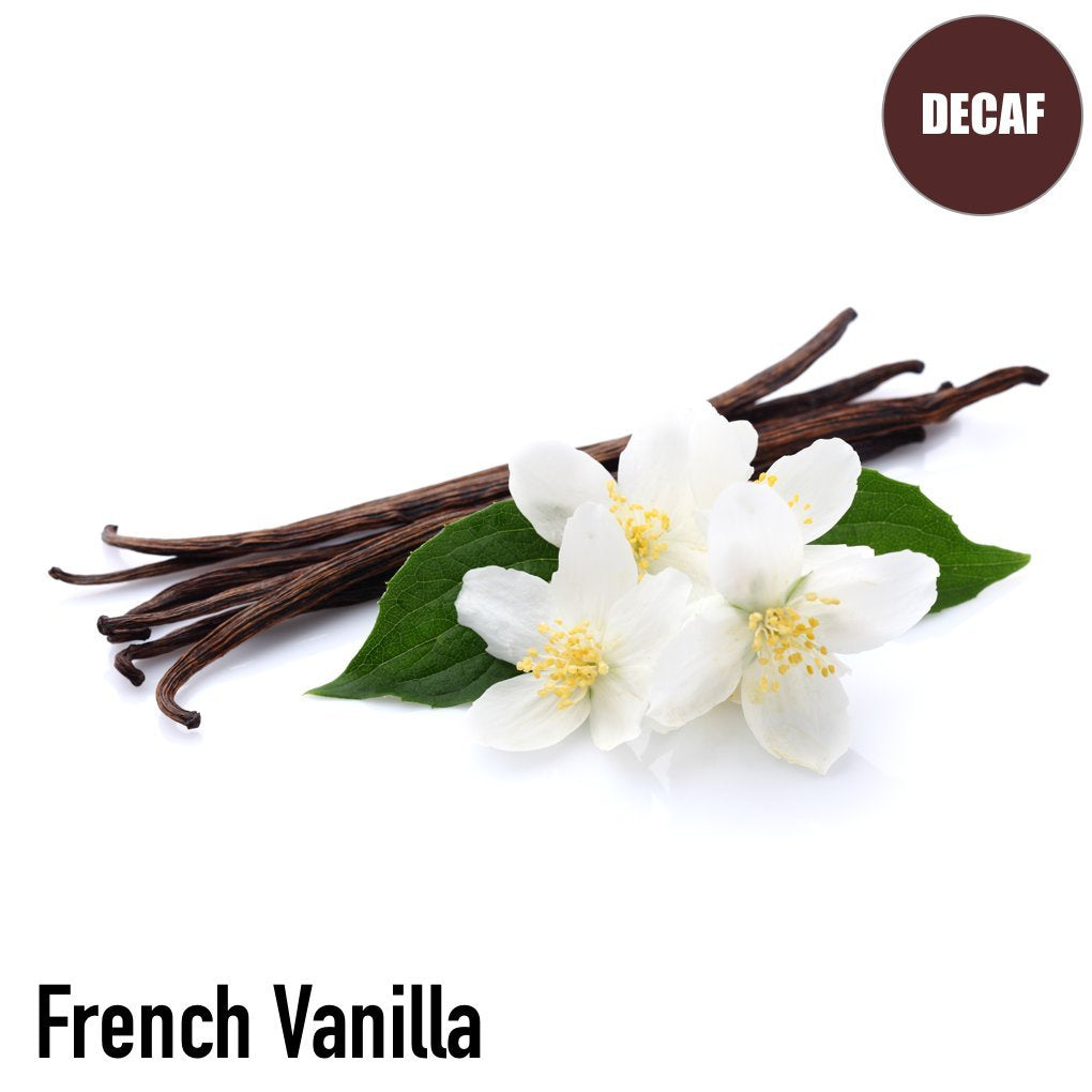Volcanica Coffee French Vanilla Decaf Ground Coffee, 16 Ounce, Fresh Roasted, Brown