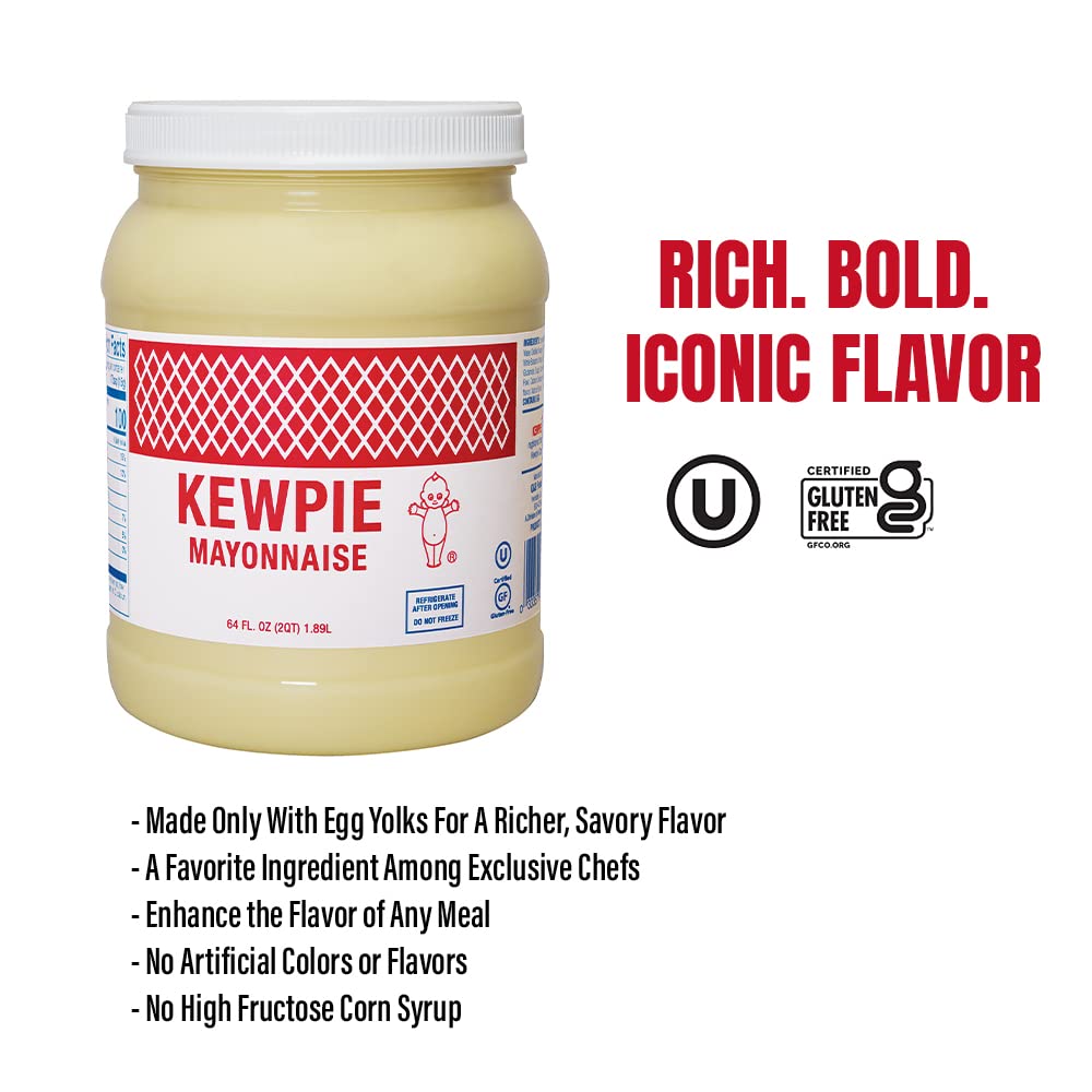 Kewpie Mayonnaise Bulk Bottle, 64 Fl Oz, Model 4035864KEW