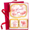 Get Well Soon Cookies Gift Basket For Women And Girls Feel Better After Surgery Broken Arm Leg Cookie Treat Floral Flowers Package | 3 Pack | Nut Free | Kosher