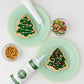 Sweets Indeed Christmas Tree Cookie Decorating Kit | 8 Pre-Baked Tree Cookies With Green & White Frosting And Sprinkles | Holiday Cookie Decorating Set For Kids, Families & Parties – 13.89 Oz