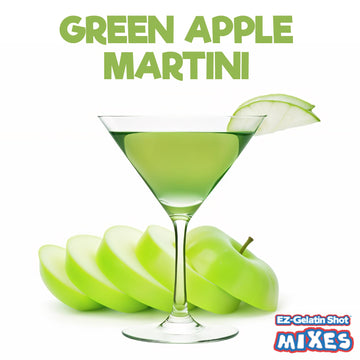 EZ-SQUEEZE Green Apple Appletini Jello Shot Mix - 6.78 oz - Gluten-Free Gelatin Mix - Easy to Make