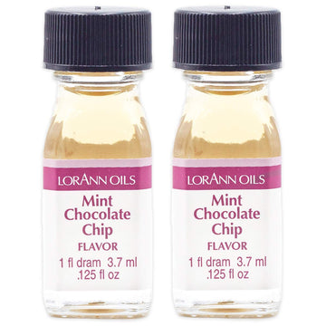Lorann Mint Chocolate Chip Ss Flavor Flavor, 1 Dram Bottle (.0125 Fl Oz - 3.7Ml - 1 Teaspoon) - 2 Pack