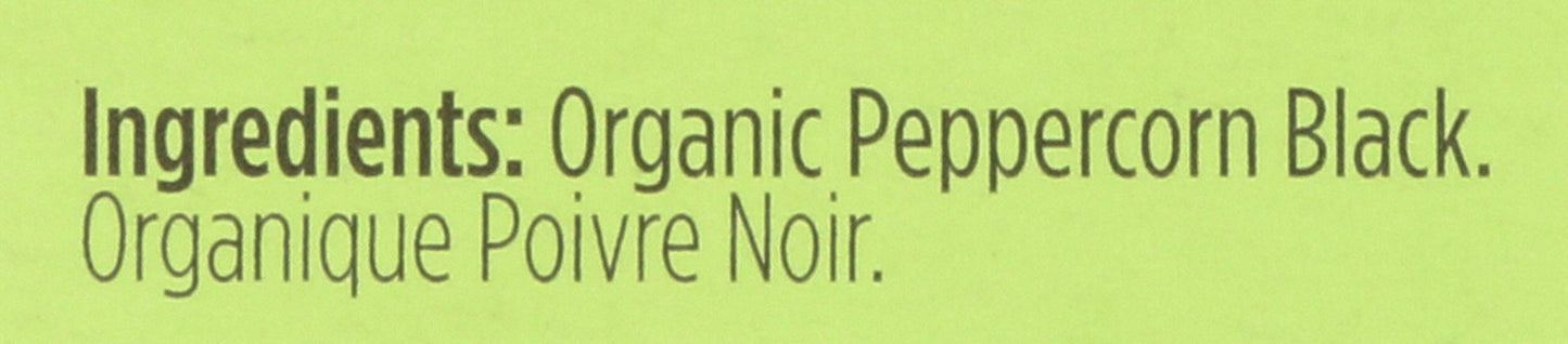 Spicely Organic Peppercorn Black Whole 0.45 Ounce Ecobox Certified Gluten Free