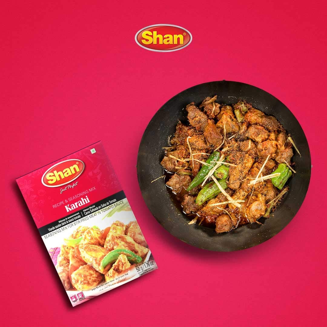 Shan - Karahi Seasoning Mix (50G) - Spice Packets For Karahi Masala (Pack Of 4)