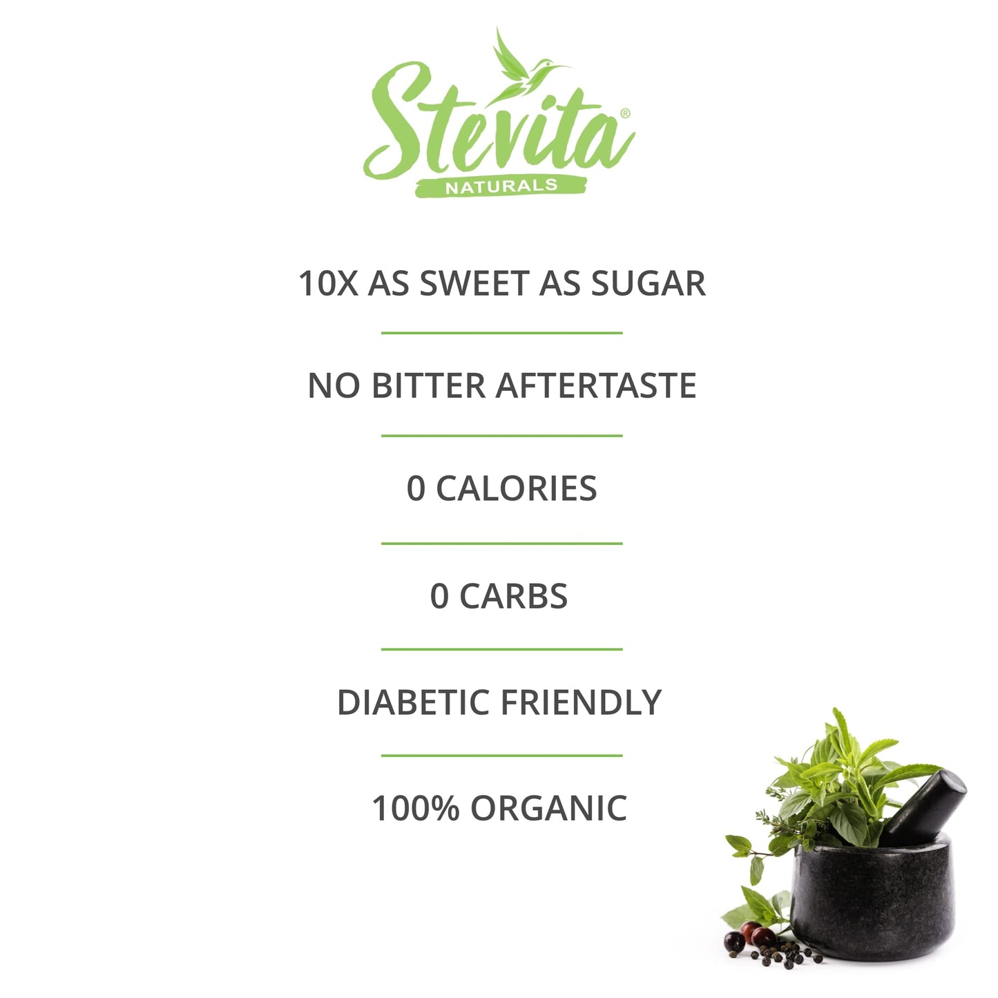 Stevita Organic Stevia - 1000 Packets - Stevia & Erythritol All-Natural Sweetener, No Calories - Usda Organic, Non-Gmo, Vegan, K