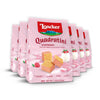 Loacker Quadratini Raspberry Yogurt Wafer Cookies, 30% Less Sugar, 7.76 oz (Pack of 6)
