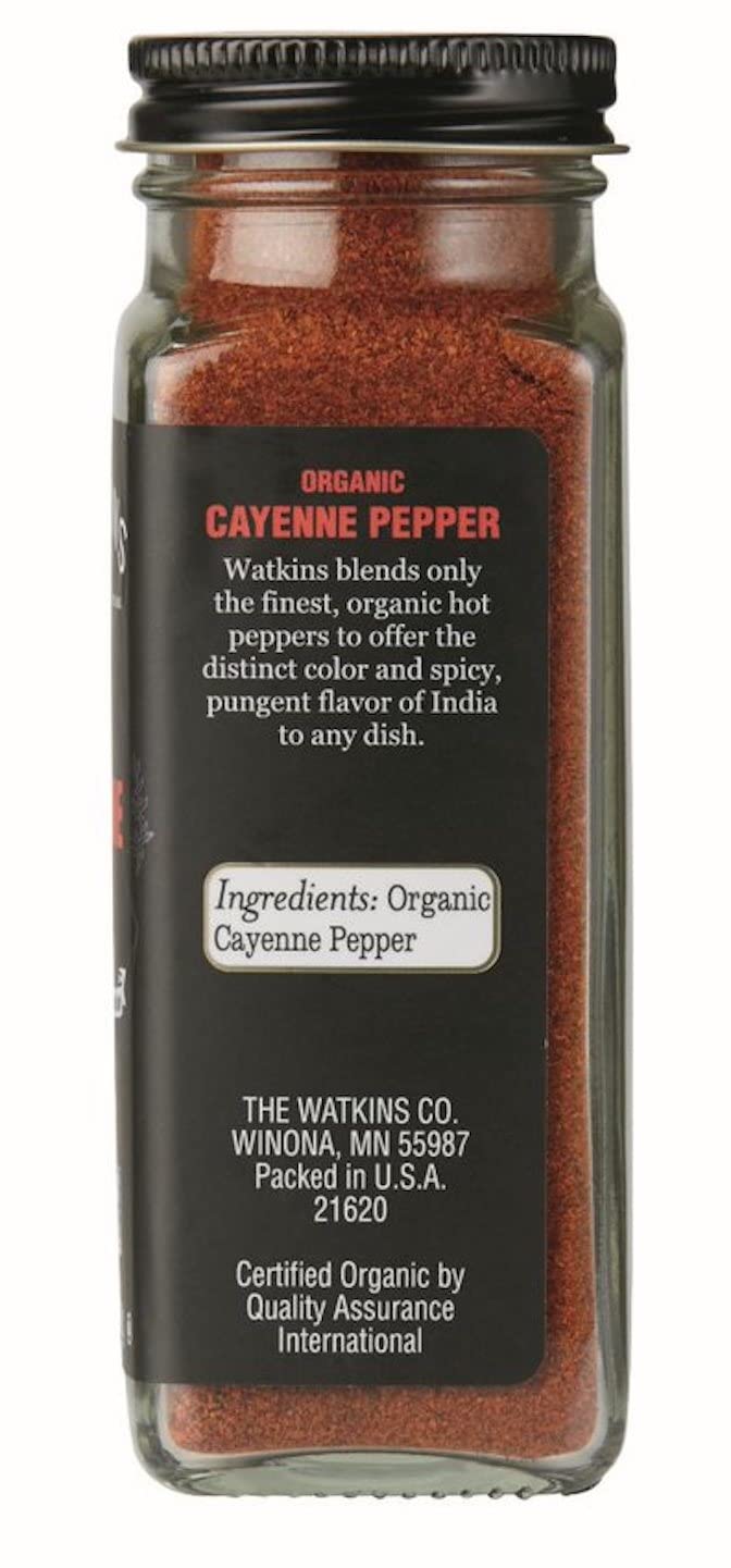 Watkins Gourmet Organic Spice Jar Cayenne Pepper 2.4 Oz