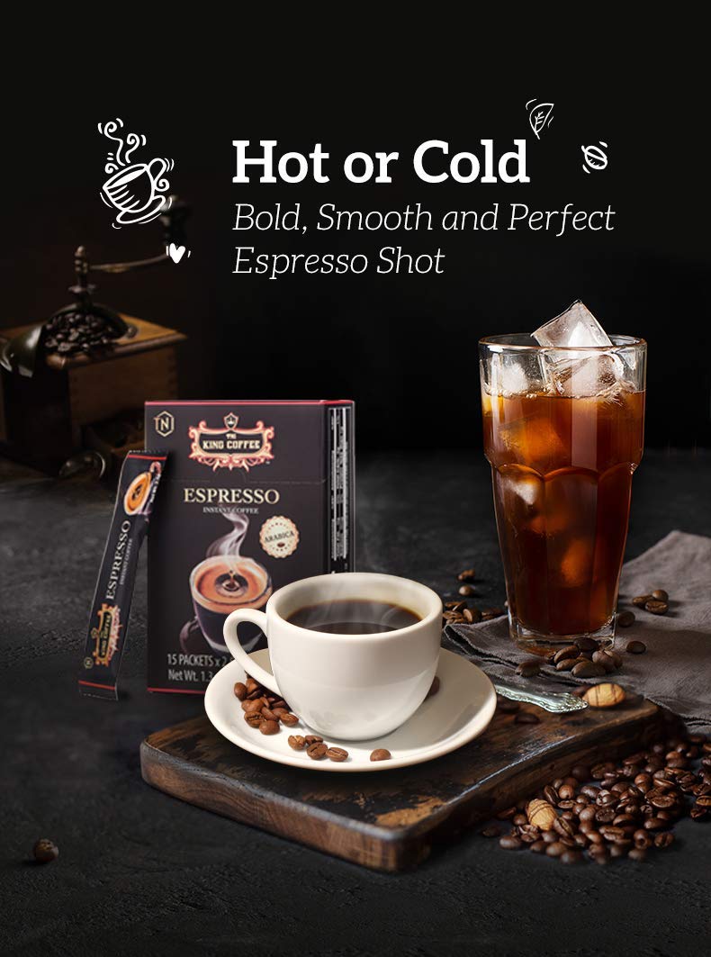 King Coffee Espresso, Vietnamese Instant Coffee Arabica, Medium Dark Roast, Trung Nguyen G7 Vietnamese Coffee Drip Gift Set, Vin