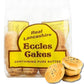 Real Lancashire Eccles Cake - 4 Cakes (Pack Of 1) | British Snacks Made With Pure Butter & Dried Currants | Traditional & Delici