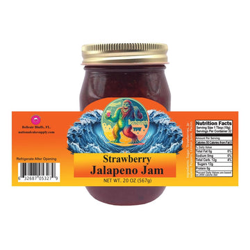 Beachsquatch Strawberry Jalapeno Jam, 20 ounce jar