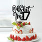 Black Flash Oh Shit I'M 17 Cake Topper, Happy 17Th Birthday/Cheers To 17 Years/Sweet 17, Funny 17Th Birthday Party Decorations S