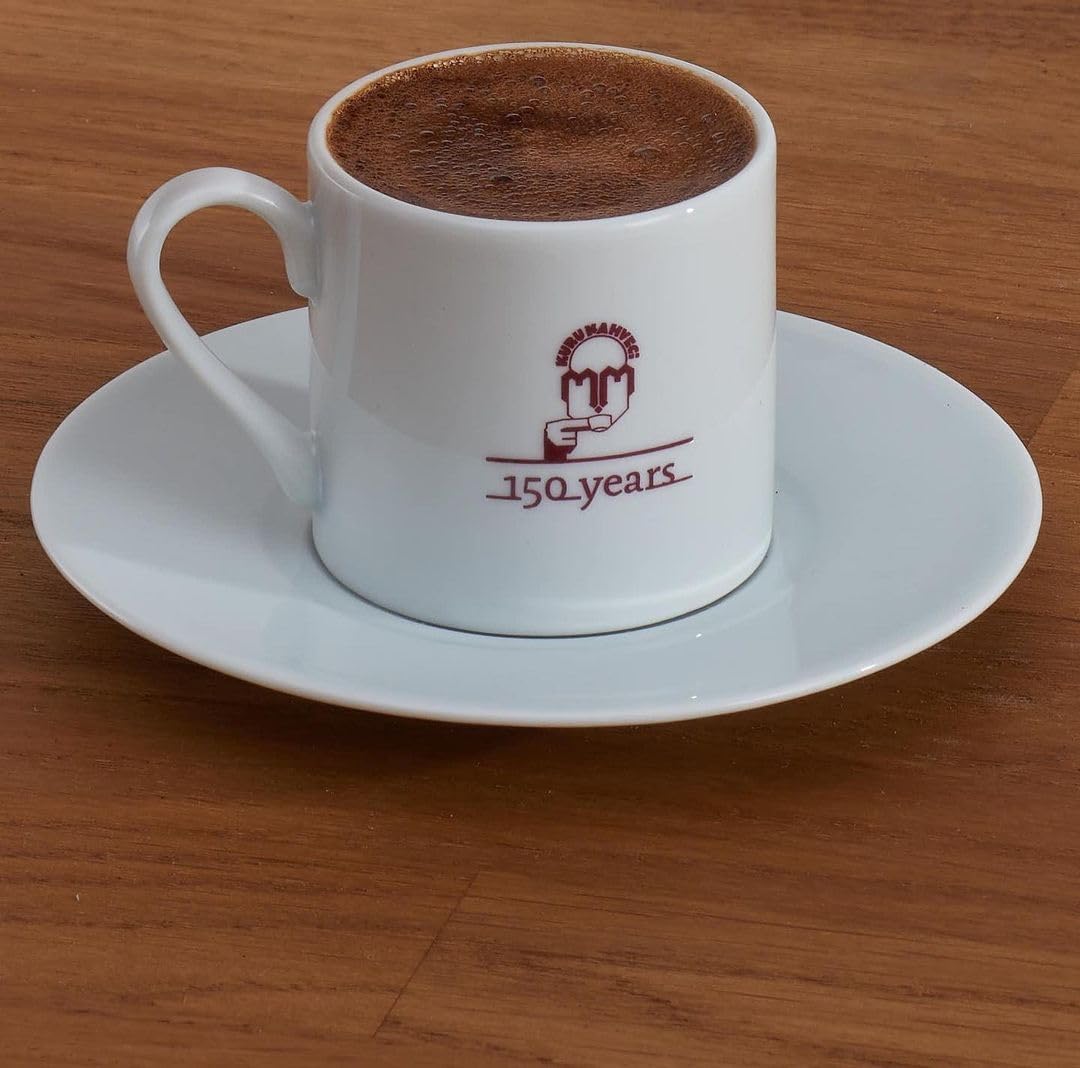 KURUKAHVECI MEHMET EFENDI Turkish Coffee, Arabica Beans, Roasted, Medium to Heavy-bodied, 3.52 OZ / 100 Gr