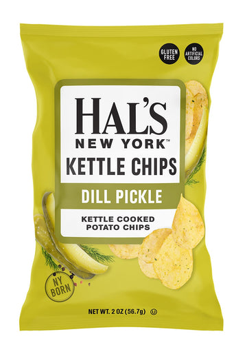 Hal'S New York Kettle Cooked Potato Chips And Popcorn, Gluten Free, 2Oz (12 Flavor Variety Pack, Pack Of 24)