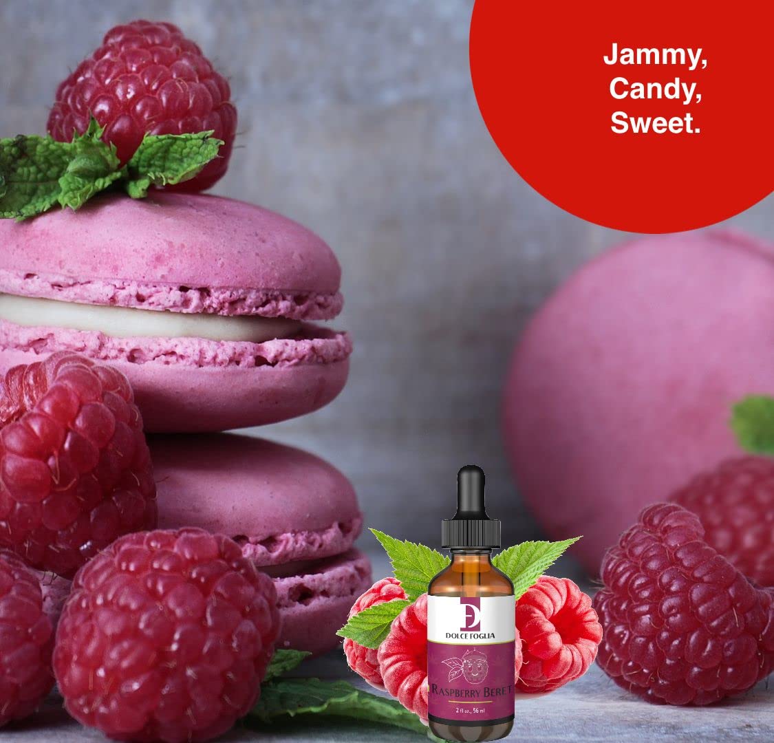Dolce Foglia Raspberry Flavoring Oils - 1 Gallon Multipurpose Flavoring Oil For Candy Making, Extracts And Flavorings For Baking