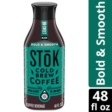 Azeko Stok Cold Brew Coffee Unsweetened 48 Oz (2 Pack)