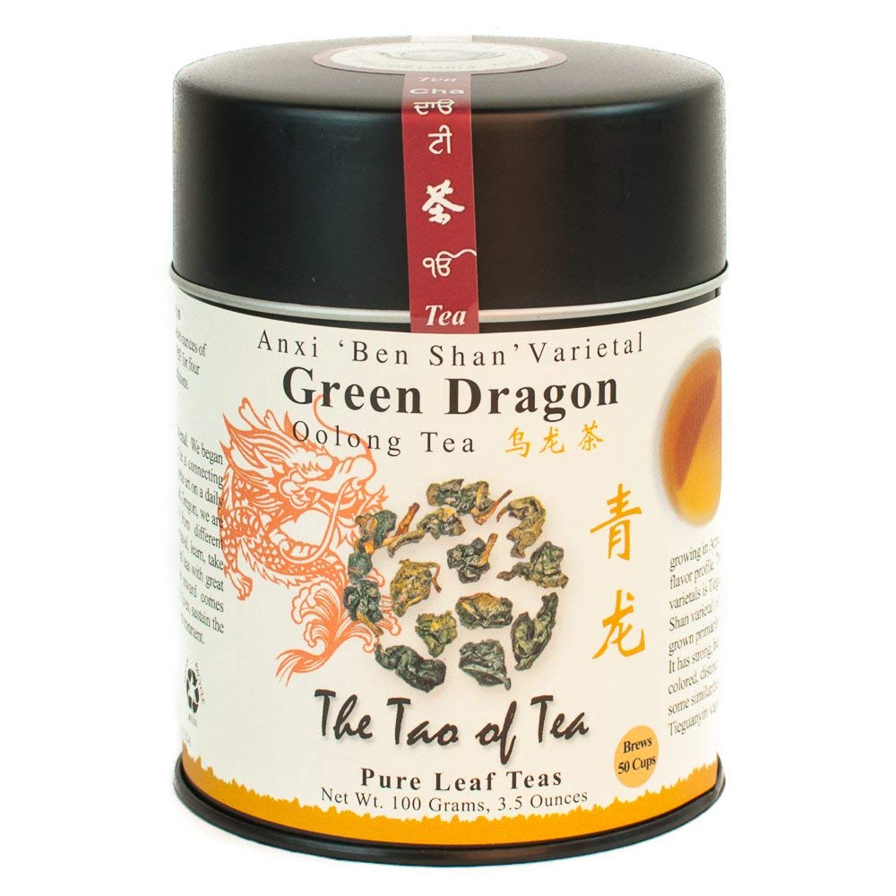 The Tao of Tea Green Dragon Oolong Tea Loose Leaf 3.5 Ounce Tin