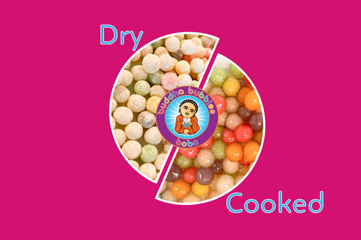 Buddha Bubbles Boba Premium RAINBOW BOBA Tea, Real Tapioca Pearls, 10 Ounce