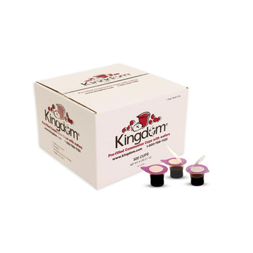 Kingdom Easy Open Prefilled Communion Cup With Wafers(500Ct) Sealed In A Single-Serving Container With One-Year Shelf Life, Perf