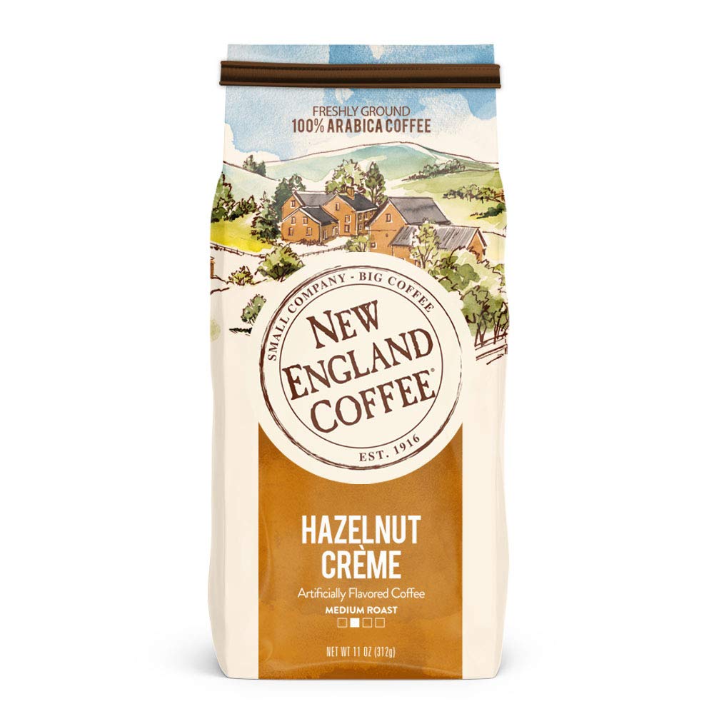 New England Coffee Variety Pack - Butter Pecan/Blueberry Cobbler/Hazelnut Crme, 11oz Bag (Pack of 3)