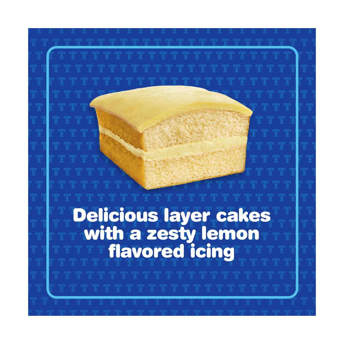 Tastykake Lemon Juniors Seasonal Edition Lemon Layer Cakes, 12 oz Box, 4 Count (Pack of 2)