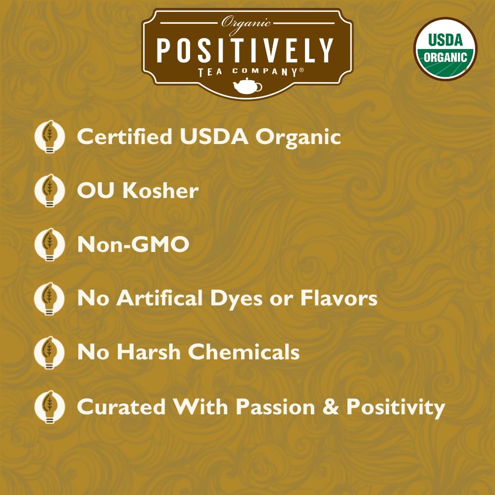 Organic Positively Tea Company, Orange Blossom Special, Oolong Tea, Loose Leaf, 4 Ounce