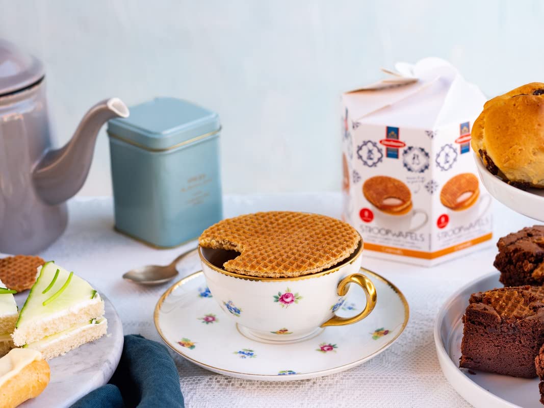 Daelmans Stroopwafels Dutch Waffles, Soft Toasted Caramel, 8.11oz, Kosher Dairy, Authentic Made in Holland, 1 Box