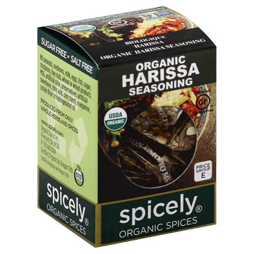 Spicely Organic Seasoning, Harissa Salt Free, 0.3 Ounce (Pack Of 6)