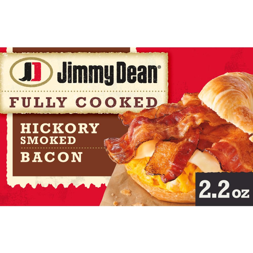 Jimmy Dean Hickory Smoked Bacon, 2.2 oz, Model 10188500436