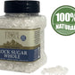 Pride Of India - Natural Crystal Rock Sugar Whole - 12 Oz (340 Gm) Medium Dual Sifter Jar - Authentic Indian Sugar Crystals - Us