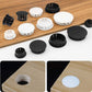 Suiwotin 30Pcs 22Mm (087) Black Hole Plugs Plastic Flush Type Hole Plugs Snap In Locking Hole Tube, Furniture Fencing Post Pipe