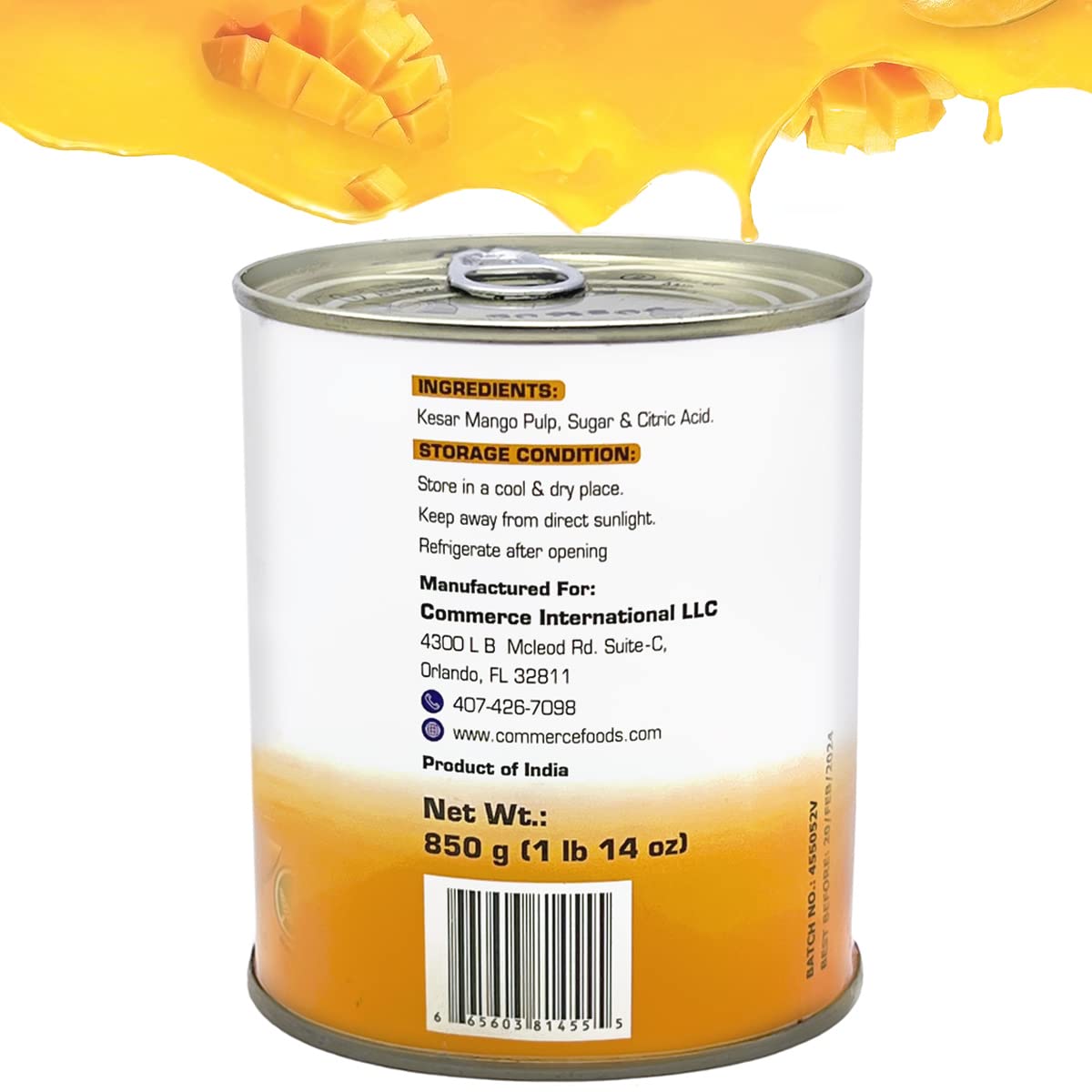 Eastern Feast - Kesar Mango Pulp (4 PACK), 30oz x 4