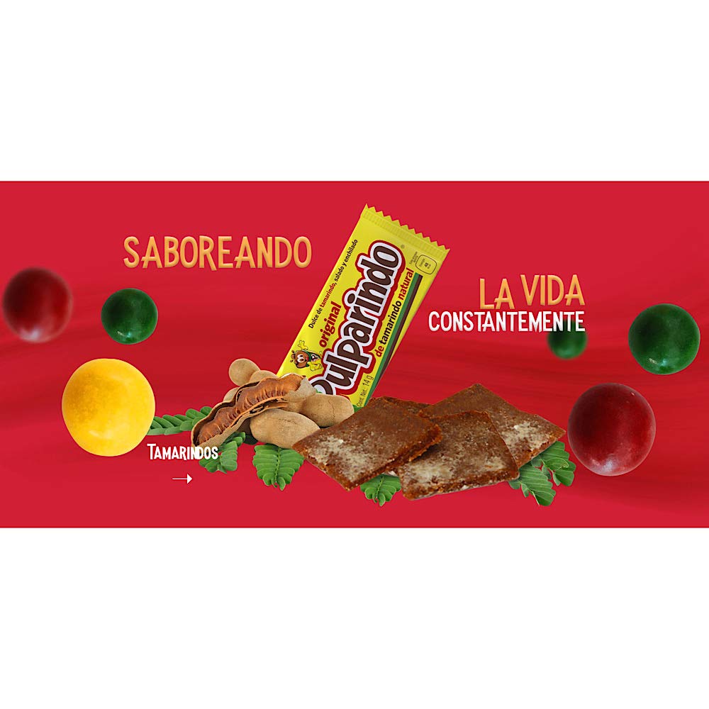 De La Rosa Pulparindo 20 Pack, Tamarind Candy (X-Spicy)