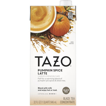 Tazo Latte Chai Pumpkin Spice, 32 Oz Box, Pack Of 2