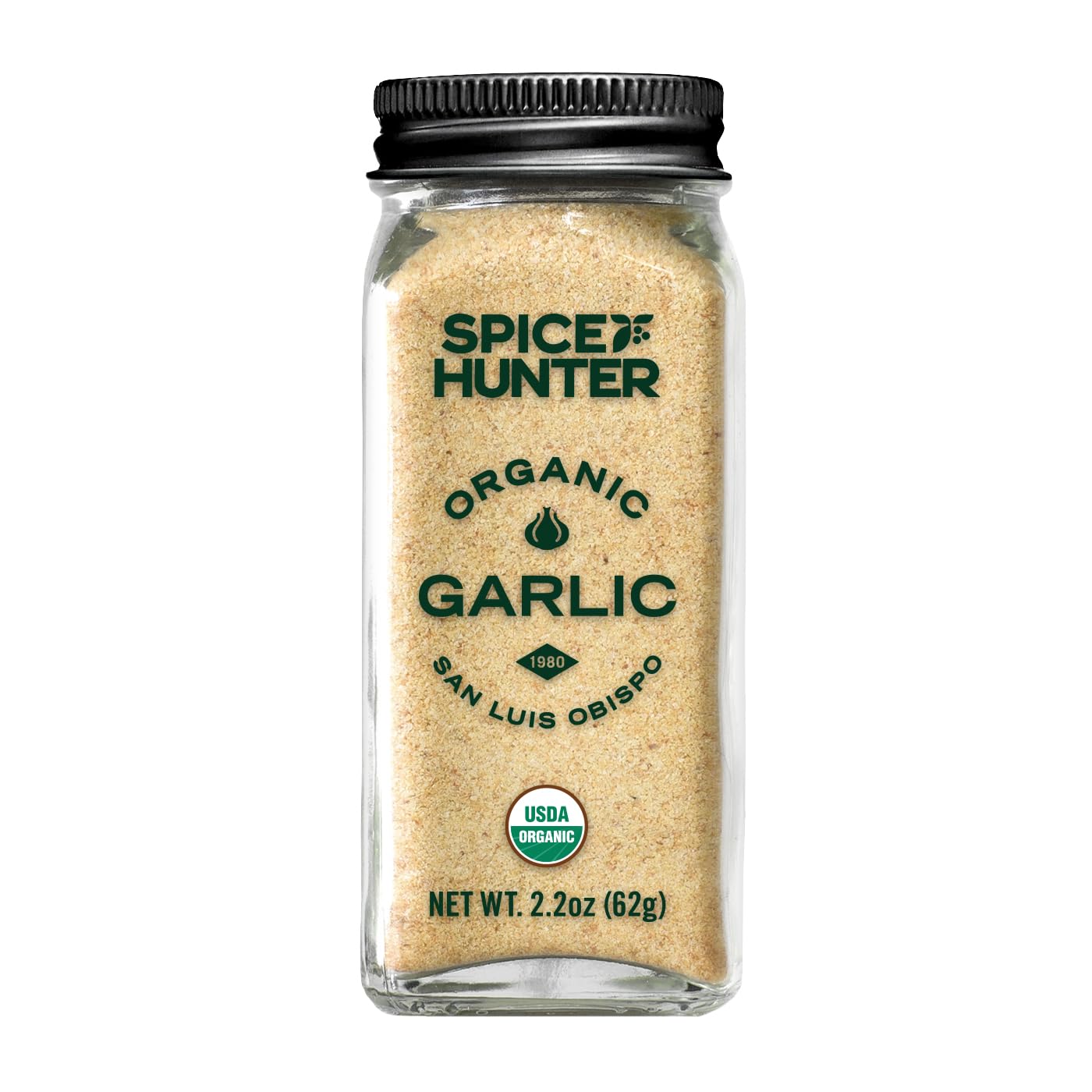 The Spice Hunter Garlic, Granulated, Organic, 2.2-Ounce Jar