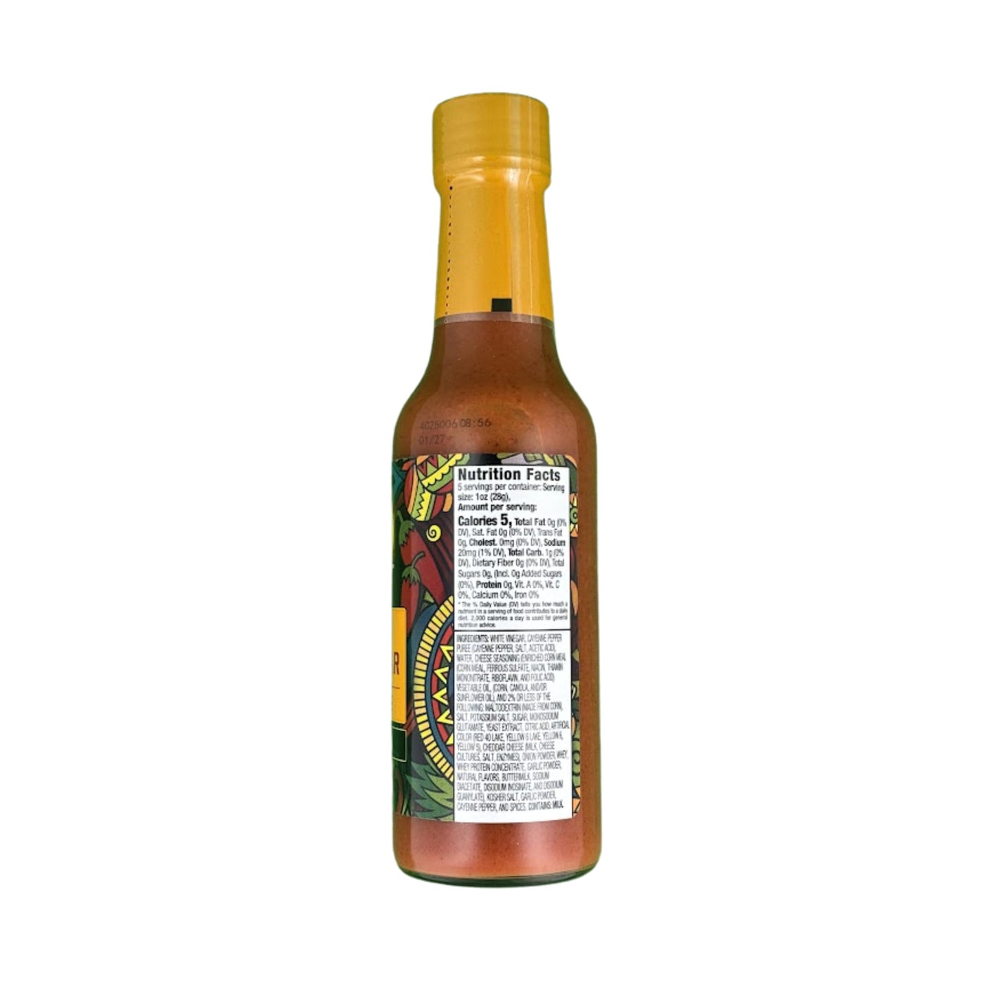 Buc-Ees Hot Cheddar Hot Sauce - Bold & Creamy Cheddar With Spicy Cayenne Kick, Gluten Free, 5 Oz Bottle