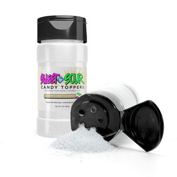 Bakell - Classic Sweet and Sour Candy Topper (85g 1x Shaker Jar) for Fruit, Food and Desserts