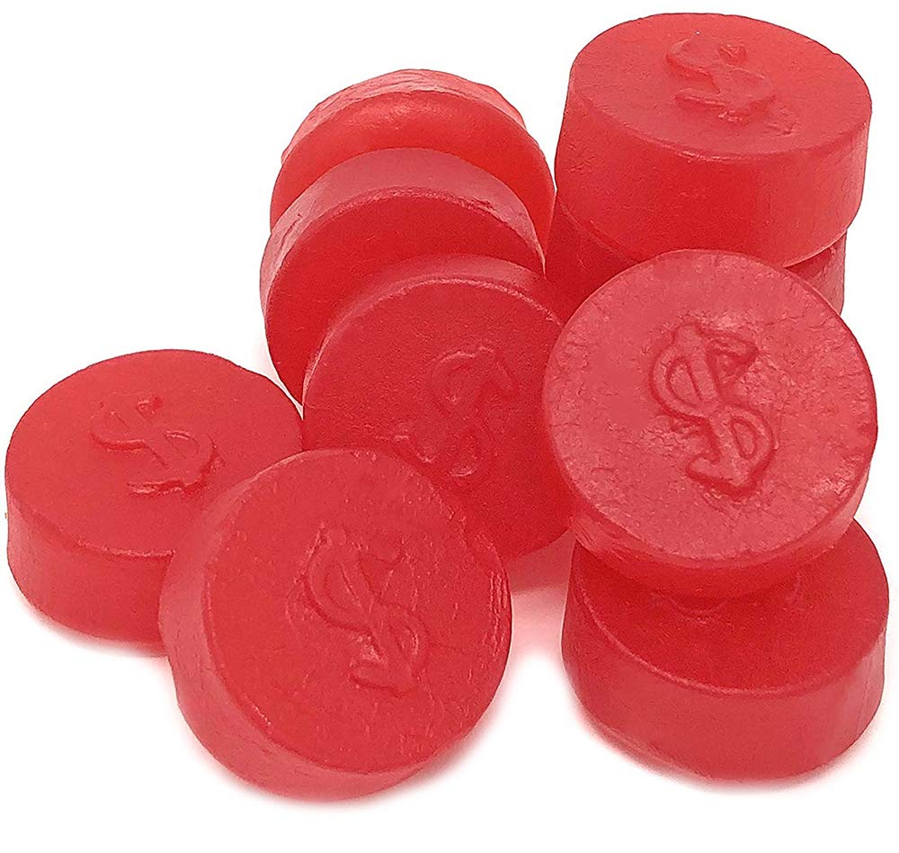 SweetGourmet Cherry JuJu Coins, Soft Chewy Candy Unwrapped, 2-Pound Bag