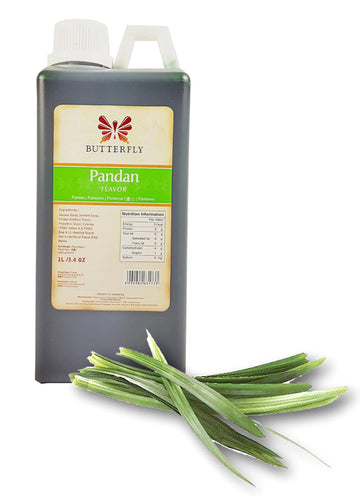 Generic Butterfly Pandan Green Flavoring Extract Paste Restaurant/Bakery Size 1 Liter/34 Fl Oz