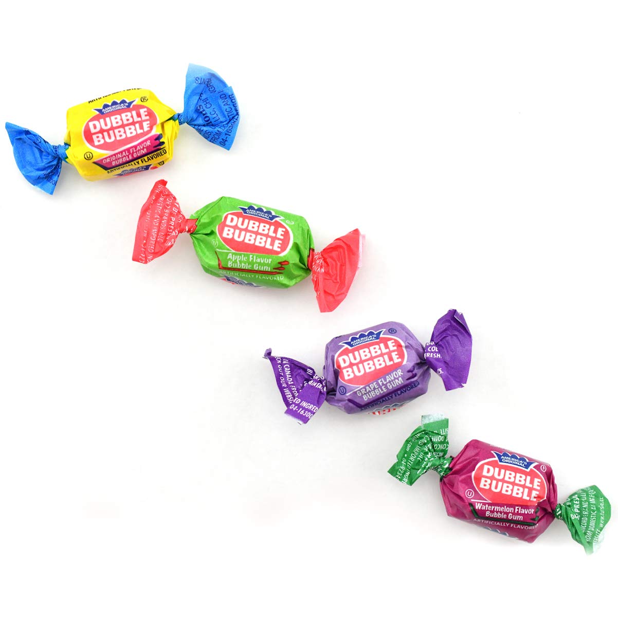 Tootsie Roll Dubble Bubble Gum - 300 Count Resealable Tub - Assorted Flavors - Peanut & Gluten Free - 47.6 Ounce