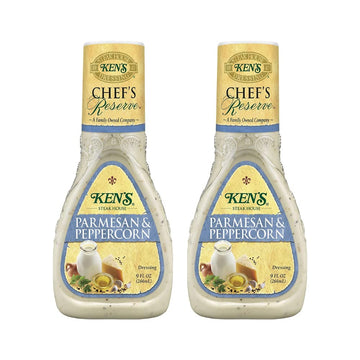 Ken's Steak House Chef's Reserve Parmesan Peppercorn Dressing 9 Oz (Pack of 2)