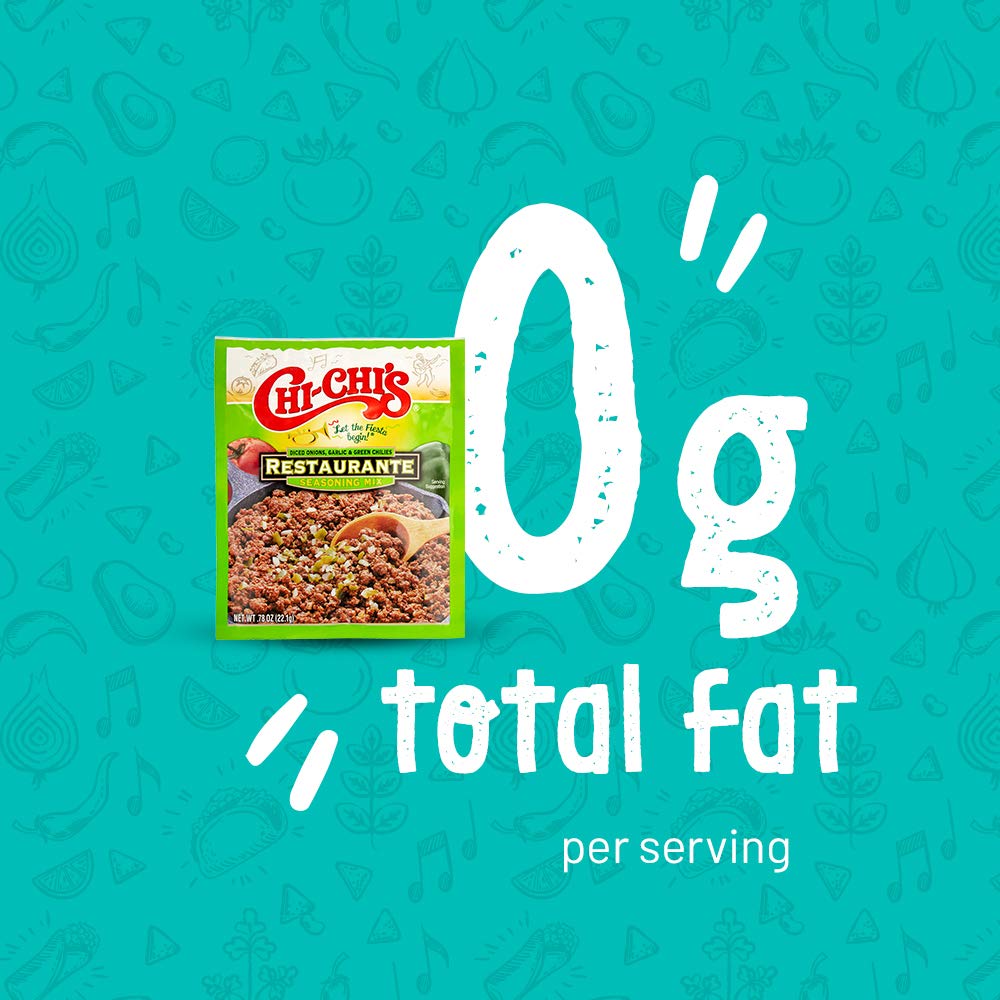 Chi Chis Fiesta Restaurante Seasoning Mix, 0.78 Ounce (Pack of 24), Multicolor, Model 14563