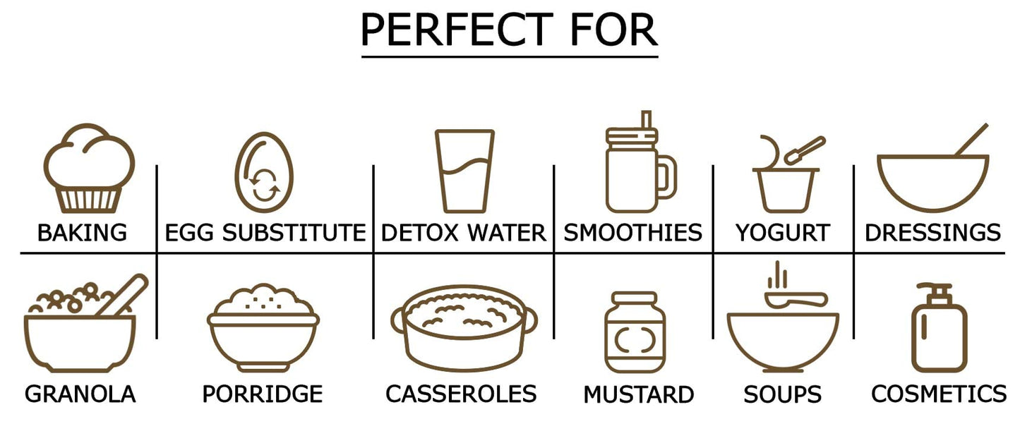 Food to Live Organic Brown Flaxseed Meal, 4 Pounds - Non-GMO, Kosher, Cold-Milled from Raw Whole Seeds, Pure Powder, Vegan Super