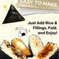 [50 sheets] Nice witchs Sea Wrappers for Triangle Rice Ball - Korean Gimbap Nori  Onigiri Sheets for Easy Homemade Cooking