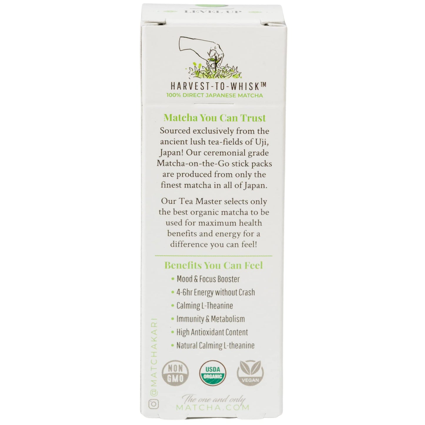 Matcha Kari Ceremonial Organic Matcha Green Tea Single Serving Sticks - 6 Count Pack